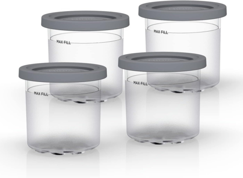 Vier Originele Creami IJsbekers - BPA-Vrij - NC300EU